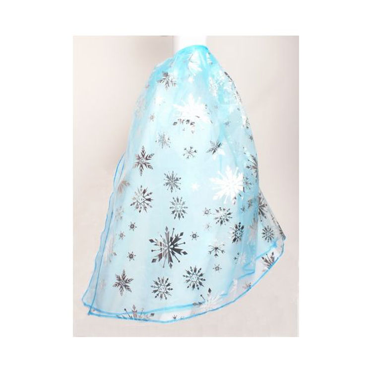 Picture of 7711 CHILDRENS CAPE WITH SNOWFLAKES AND TIE FASTENING